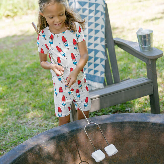 Kids Bamboo PJ Set, Rocket Pop - Pajamas - 2