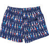 Mens Swim Trunk, Navy Buoys - Swim Trunks - 4