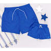 Mens Swim Trunk, Blue Ditsy Stars - Swim Trunks - 5