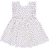 Girls Marceline Dress, Cream Ditsy Stars - Dresses - 1 - thumbnail