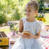 Girls Marceline Dress, Cream Ditsy Stars - Dresses - 2