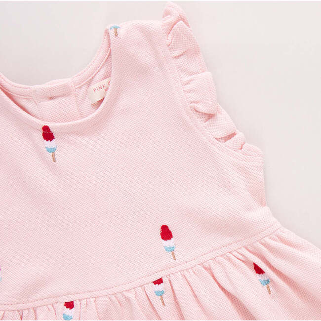 Girls Kelsey Dress, Pink Rocket Pop Embroidery - Dresses - 4