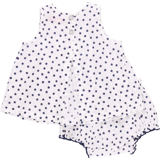 Baby Girls Jaipur Set, Cream Ditsy Stars - Mixed Apparel Set - 3