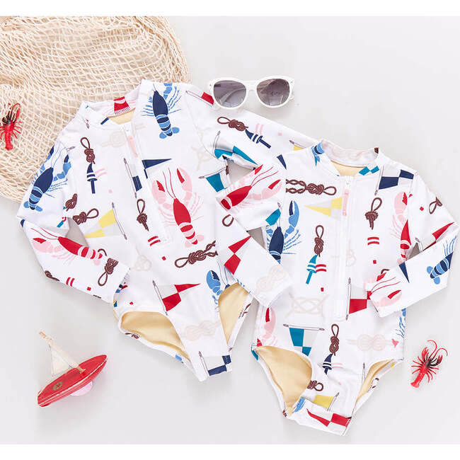 Baby Girls Arden Suit, Nautical Notions - One Pieces - 6