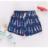 Boys Swim Trunk, Navy Buoys - Swim Trunks - 6