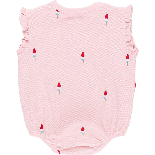 Baby Girls Phoebe Bubble, Pink Rocket Pop Embroidery - Onesies - 6