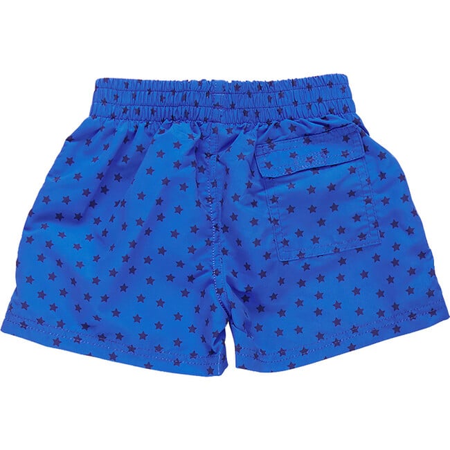 Baby Boys Swim Trunk, Blue Ditsy Stars - Swim Trunks - 4