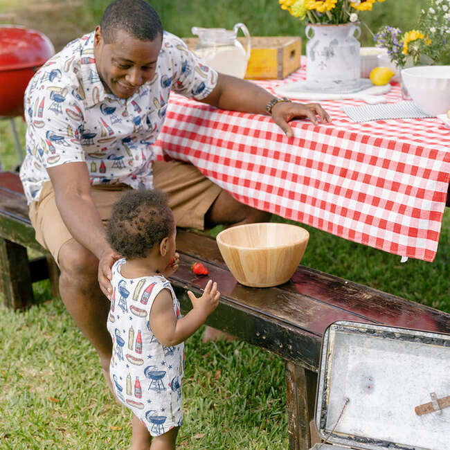 Baby Boys Noah Jumper, Grilling Out - Rompers - 5