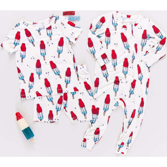 Baby Bamboo Romper, Rocket Pop - Rompers - 4