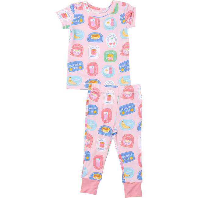 BREAKFAST CLUB PATCHES LOUNGEWEAR SET, Pink