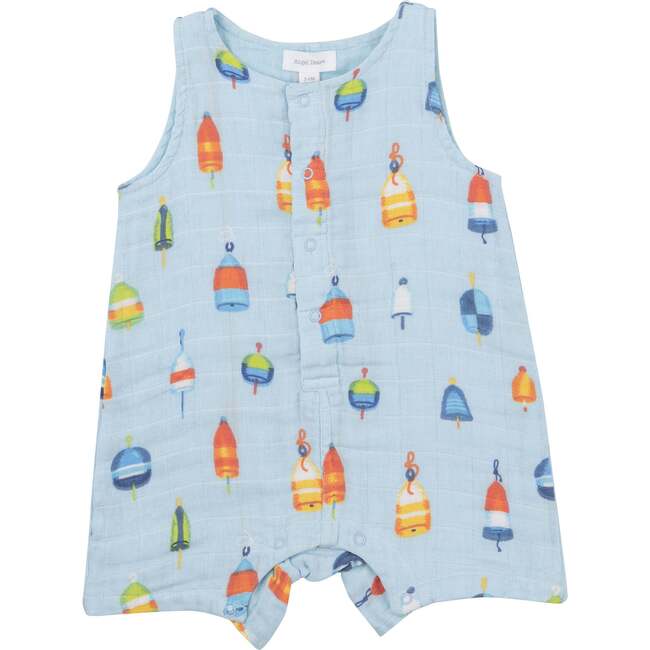 Buoys Shortie Romper, Blue