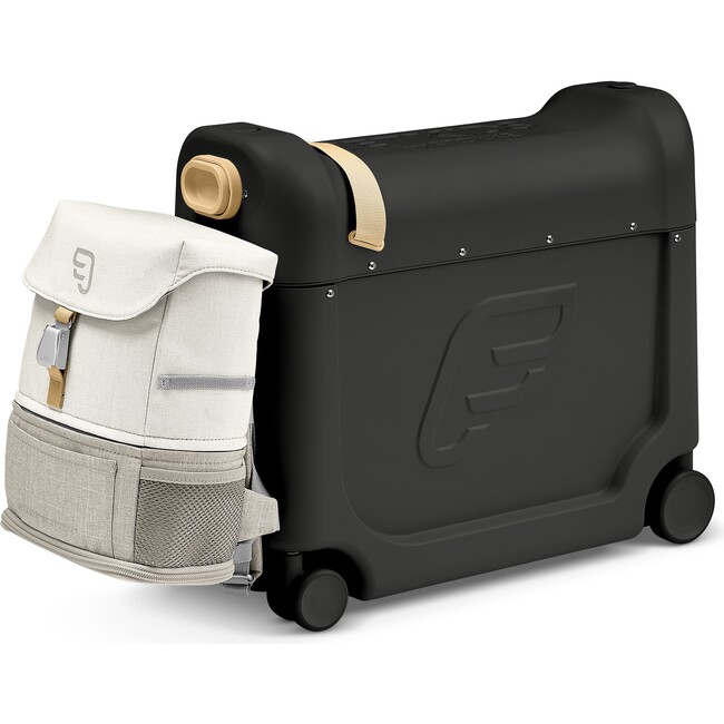 Stokke® Jetkids Ride-On Suitcase Travel Bundle, Black & White