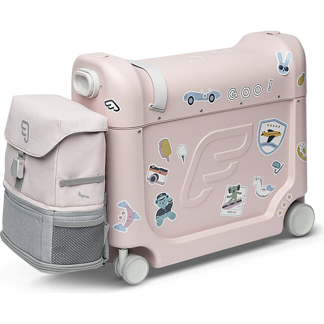 Stokke® Jetkids Ride-On Suitcase Travel Bundle, Pink & Pink