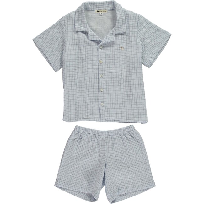 Rieur Top & Short Pyjamas, Lake Print