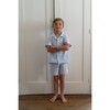 Rieur Top & Short Pyjamas, Lake Print - Pajamas - 2
