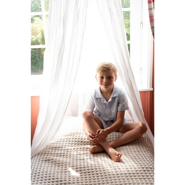 Rieur Top & Short Pyjamas, Lake Print - Pajamas - 5