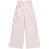 Luco Canvas Pearl Button Pants, Pink Baby - Pants - 1 - thumbnail