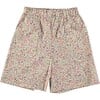 Loulou Garden Liberty Print Over-Knee Culotte, Beige - Shorts - 1 - thumbnail