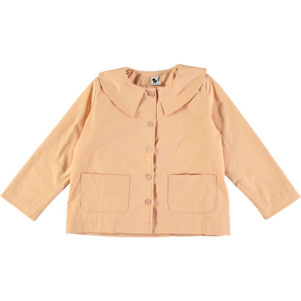 Jack Vintage Collar 2-Patch Pocket Jacket, Peach - Jackets - 1