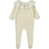 Caline Large Ruffle Collar Pyjamas, Papyrus - Pajamas - 1 - thumbnail