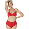 The Valencia Top, Cherry Red - Two Pieces - 1 - thumbnail