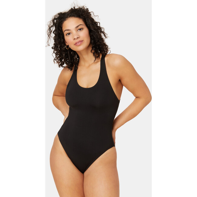 The Tulum One Piece Long Torso, Black - One Pieces - 3