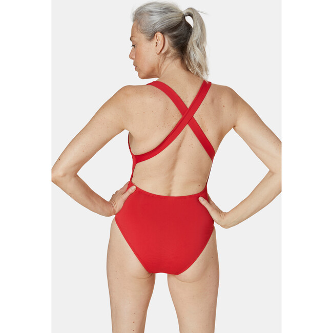 The Tulum One Piece Long Torso, Cherry Red - One Pieces - 6