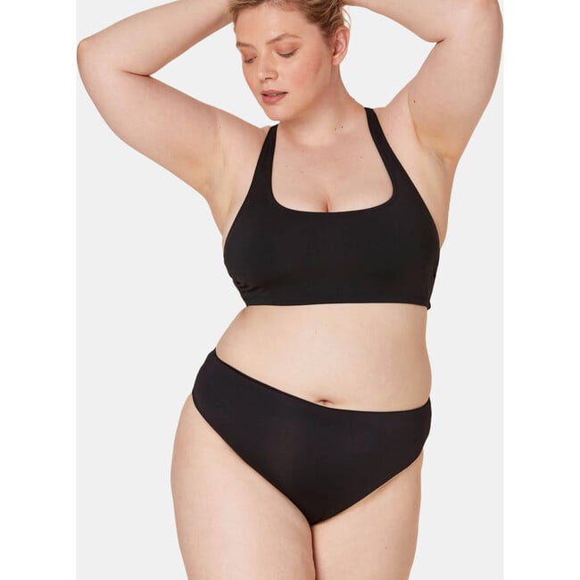 The 90s High Waisted Bikini Bottom, Black - Two Pieces - 3