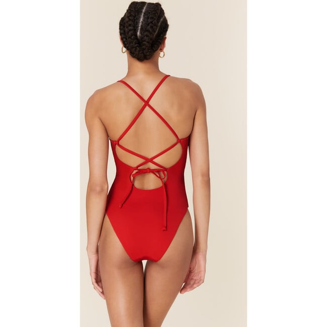 The Fiji One Piece Long Torso, Cherry Red - One Pieces - 4