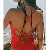 The Fiji One Piece Long Torso, Cherry Red - One Pieces - 5