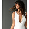 The Malibu One Piece, White Ribbed - One Pieces - 5