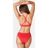 The 90s High Waisted Bottom, Cherry Red - Two Pieces - 3