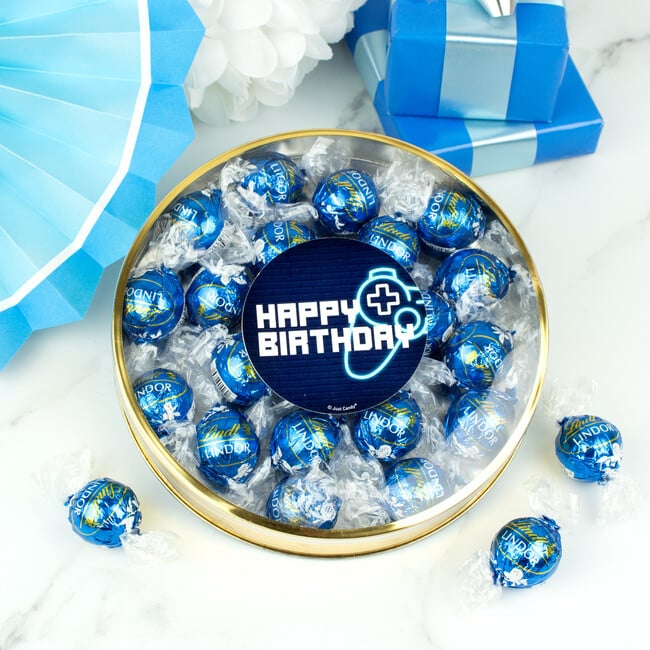 Happy Birthday Level Up with Lindor truffles by Lindt in a Tin - Other Accessories - 2