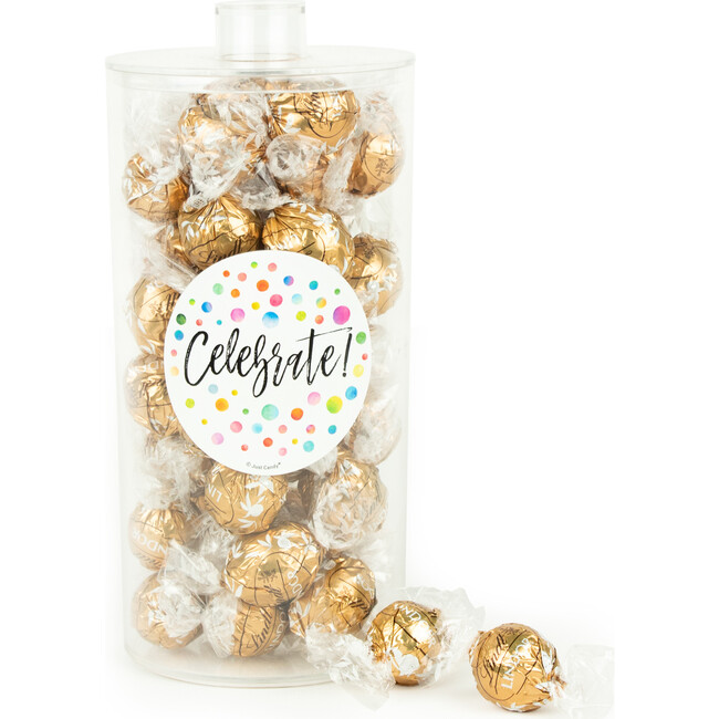 Celebrate with Lindor truffles by Lindt in a Canister