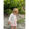 Aurora Knit Scalloped Edge Button-Down Cardigan, White - Cardigans - 2