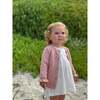 Aurora Knit Scalloped Edge Button-Down Cardigan, Pink - Cardigans - 2