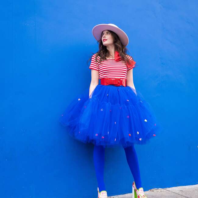 Women's Strawberry Shortcake Premium Berry Tulle Skirt, Blue