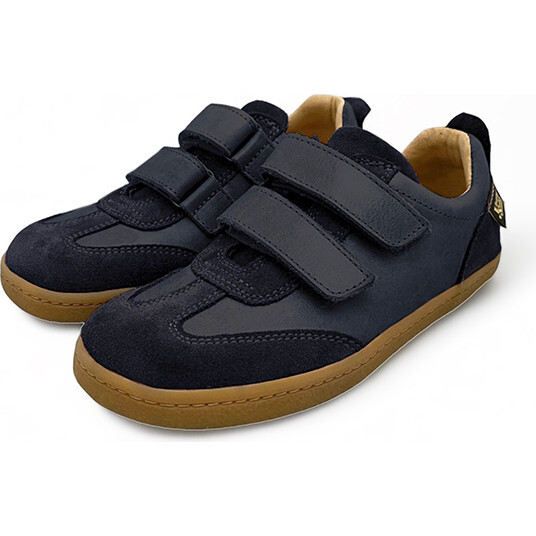 Pele Barefoot Sneaker, Navy Leather