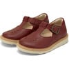 Rosie Vegan T-Bar Shoe, Cherry Leather - T-Straps - 1 - thumbnail