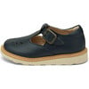 Rosie Vegan T-Bar Shoe, Navy Leather - T-Straps - 2