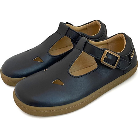 Darcey T-Bar Barefoot Shoe, Navy Leather
