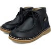 Boomer Wallabee Boot, Navy Leather - Boots - 1 - thumbnail