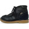 Boomer Wallabee Boot, Navy Leather - Boots - 2