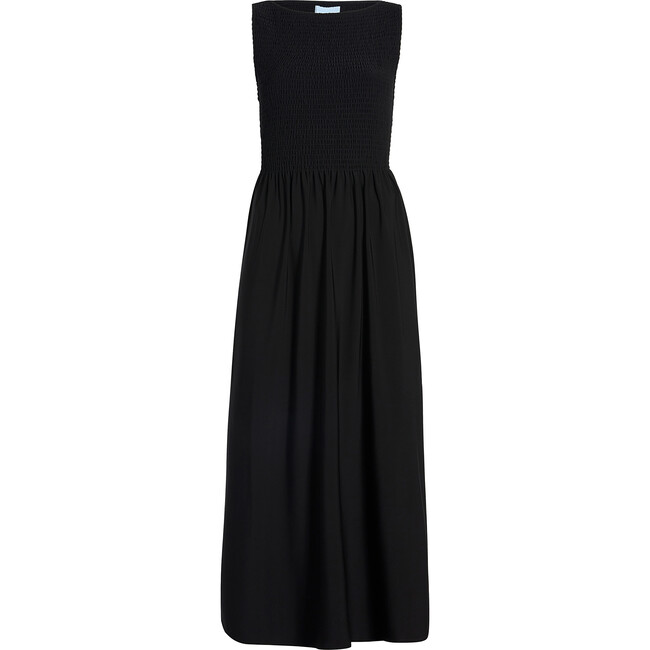 Women's Cosima High Neck Sleeveless Smocked Nap Dress, Black