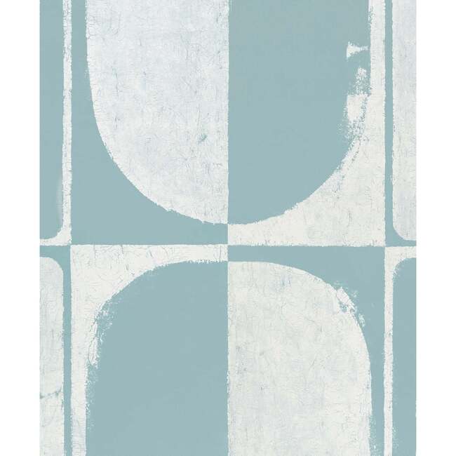 The Cloisters Panel Set 5-Yard Wallpaper, Soft Blue - Wallpaper - 3