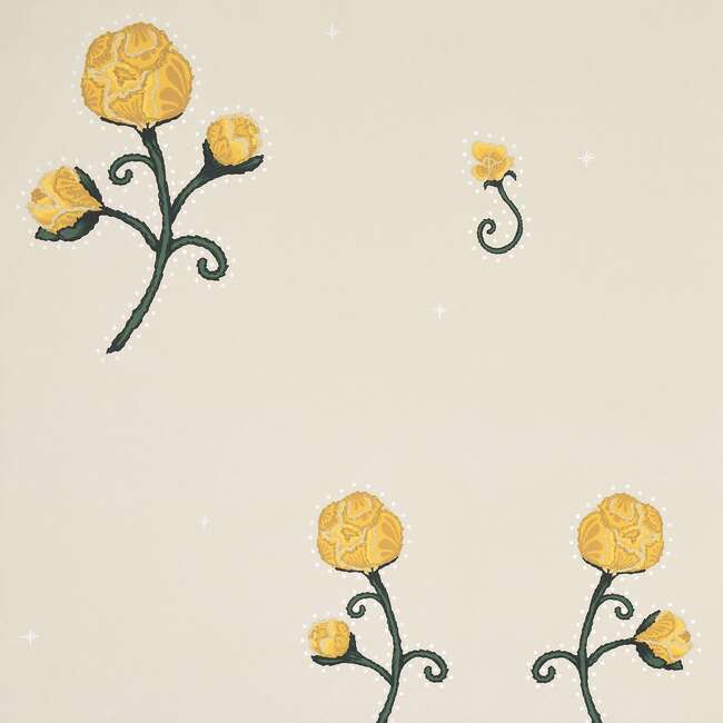 Rhinestone Cowboy 10-Yard Wallpaper, Bright Yellow - Wallpaper - 3