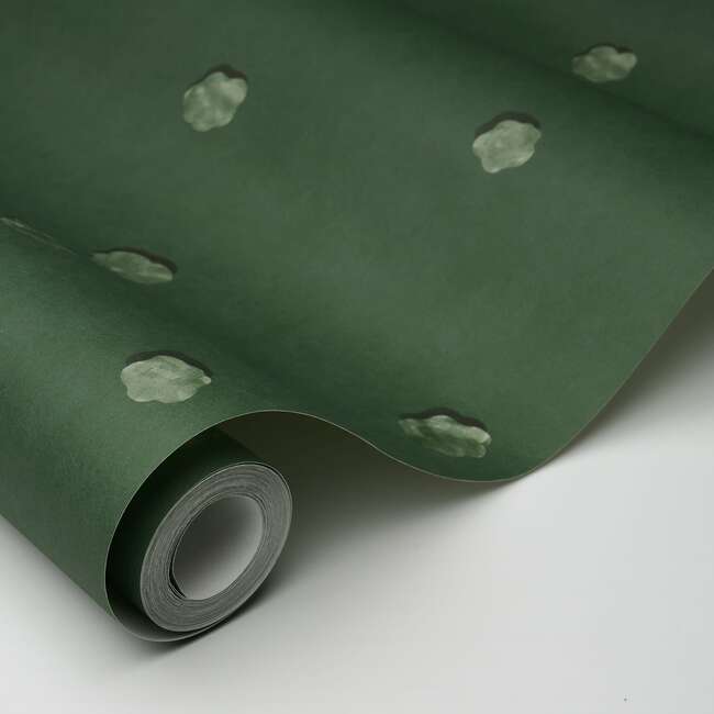 Heavenly Bodies 10-Yard Wallpaper, Deep Green - Wallpaper - 5