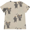 Baby Boy Dancing Elephant Short Sleeve T-Shirt, Cream - T-Shirts - 2