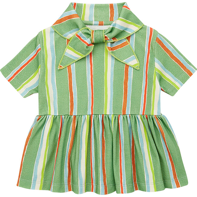 Scout Striped Short Sleeve Peplum Top, Mojave Watercolor