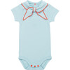 Baby Scout Short Sleeve Snap Onesie, Sky - Onesies - 1 - thumbnail